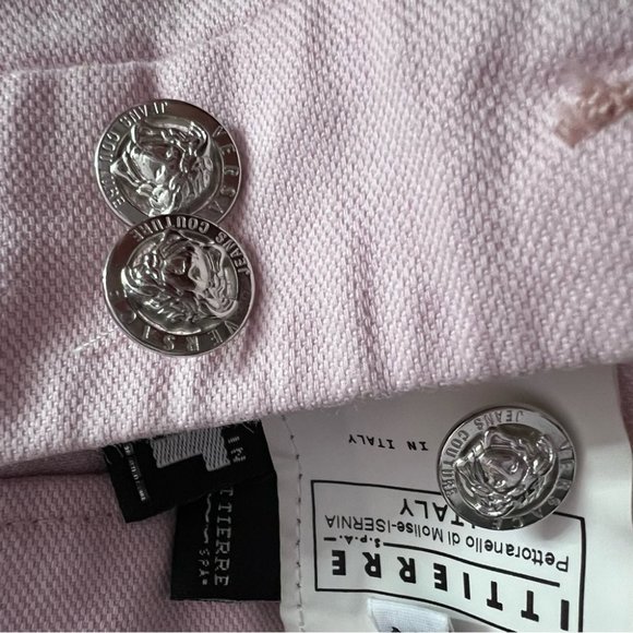 Versace jeans couture pink corset back lace up ribbon pants y2k rare iconic - Picture 3 of 16